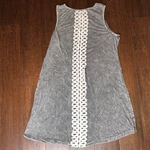 Vocal Tops - Vocal Apparel Gray Rhinestones Sleeveless Tunic Vocal Tops - Vocal Apparel Gray Rhinestones Sleeveless Tunic